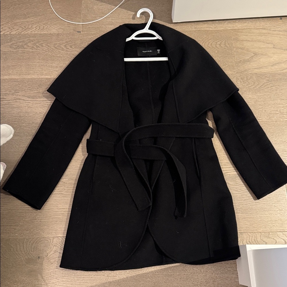 Black Tahari Wool Coat